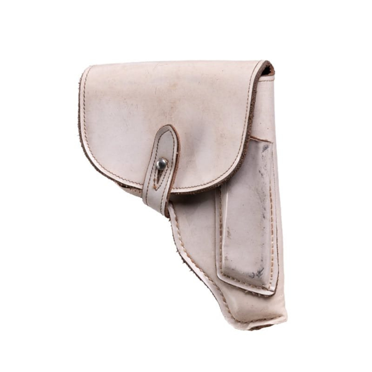 Puzdro pištoľové MAKAROV kožené BIELE použité