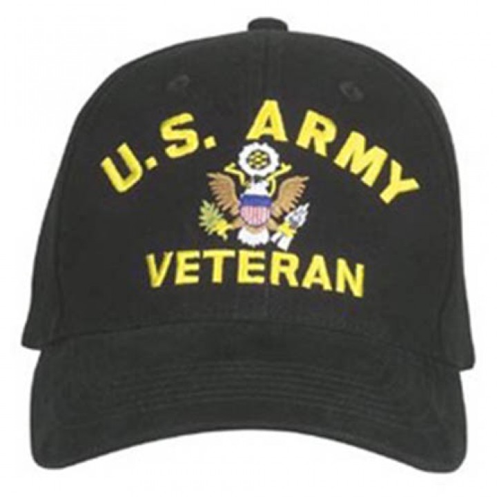 Čiapka U.S. ARMY VETERAN baseball ČIERNA