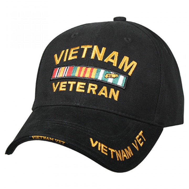 Čiapka DELUXE VIETNAM VETERAN baseball ČIERNA