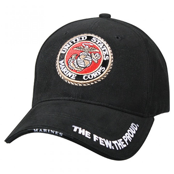 Čiapka DELUXE USMC G & A LOGO baseball ČIERNA