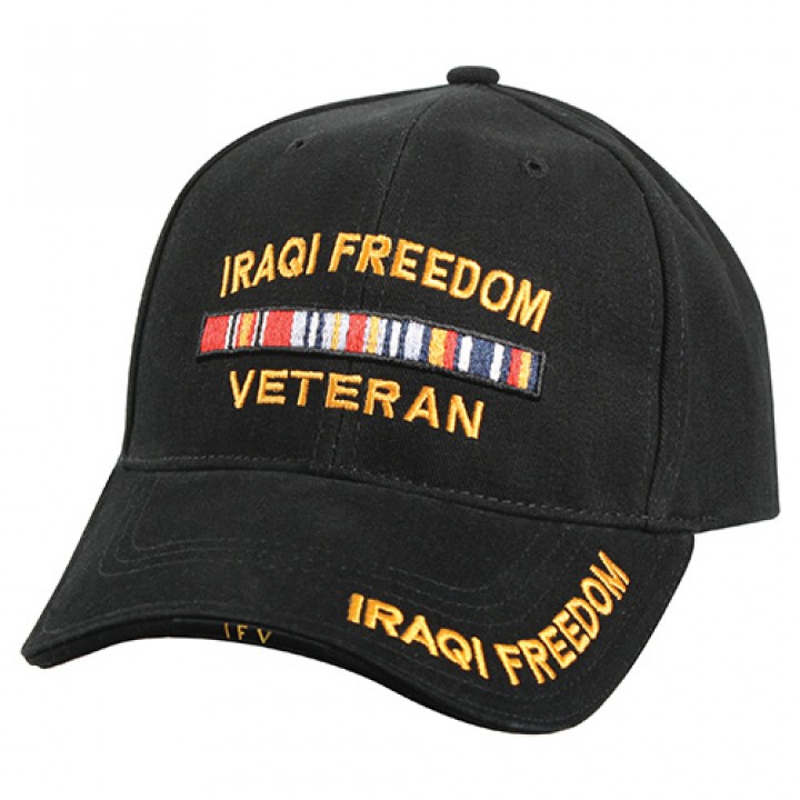 Čiapka DELUXE IRAQI FREEDOM baseball ČIERNA