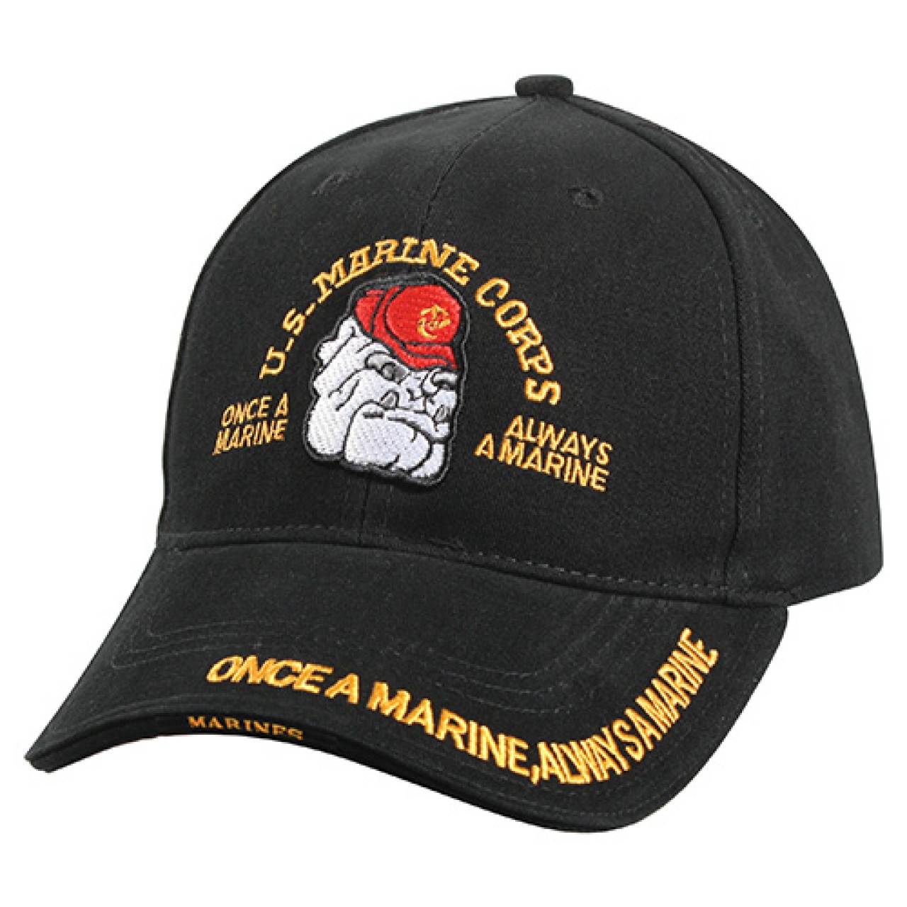 Čiapka DELUXE MARINE BULLDOG baseball ČIERNA