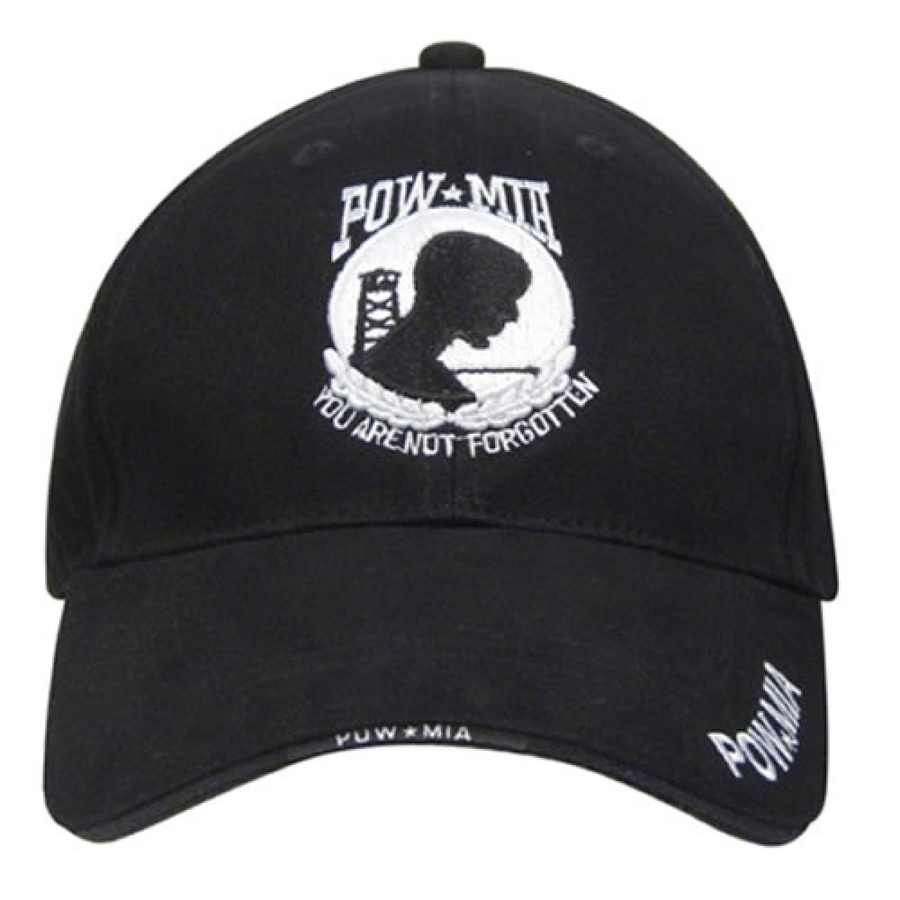 Čiapka DELUXE POW/MIA baseball ČIERNA