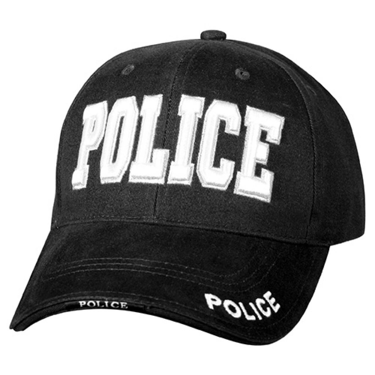 Čiapka DELUXE POLICE baseball ČIERNA
