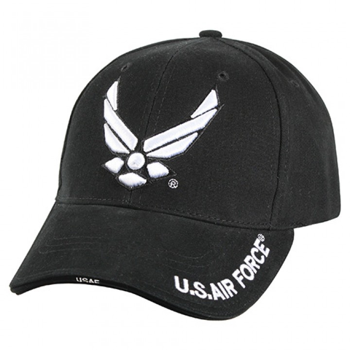 Čiapka DELUXE NEW WING AIR FORCE baseball ČIERNA