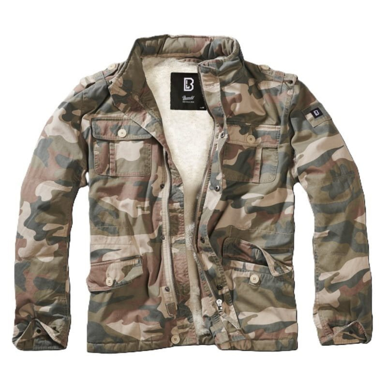 Bunda BRITANNIA JACKET zateplená LIGHT WOODLAND