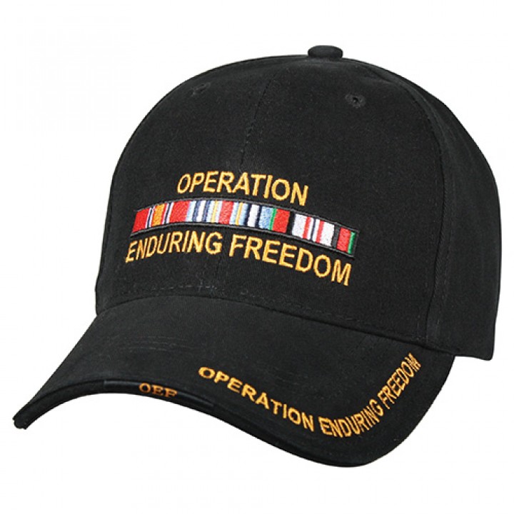 Čiapka DELUXE ENDURING FREEDOM BASEBALL ČIERNA