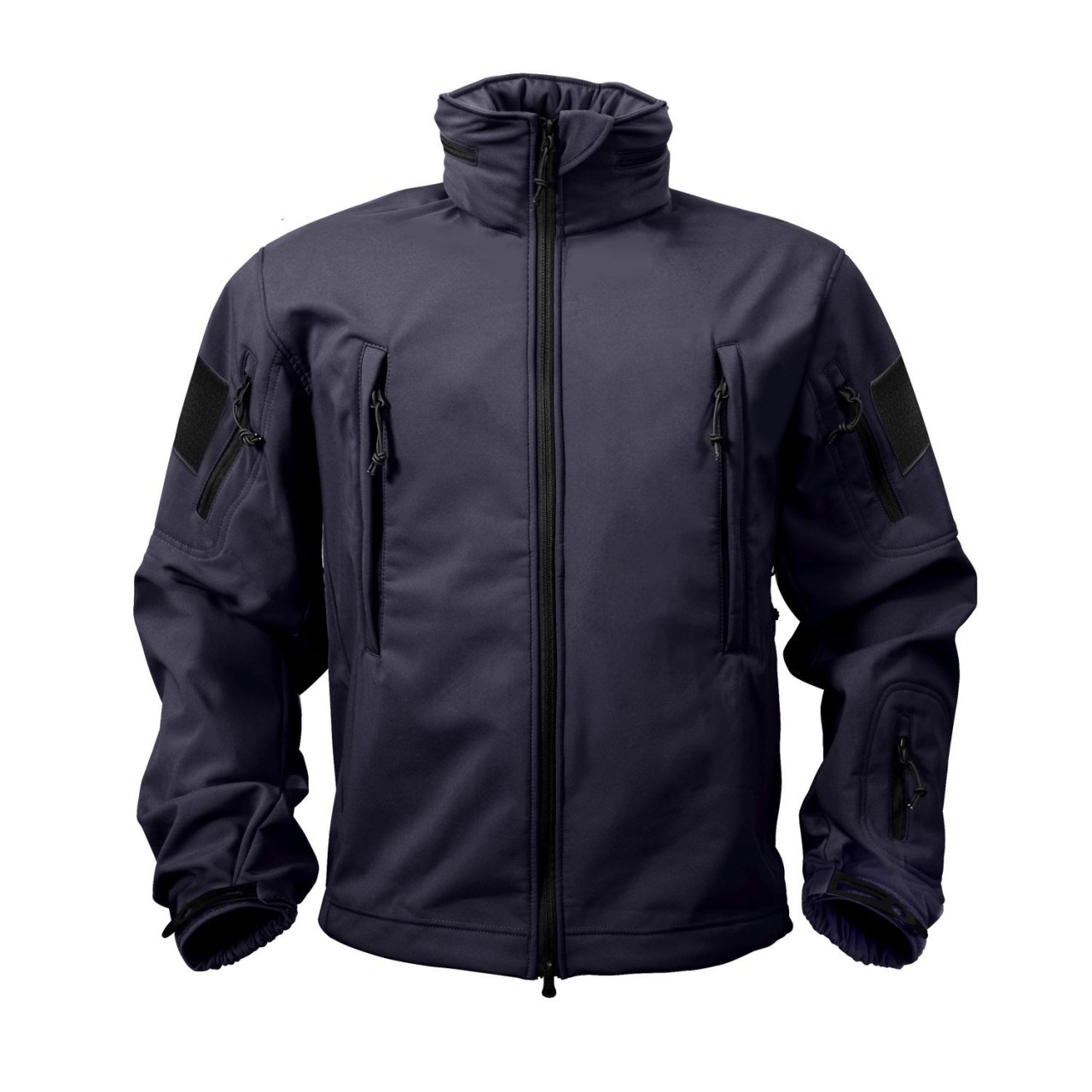 Bunda TACTICAL s kapucňou softshell TMAVO MODRÁ