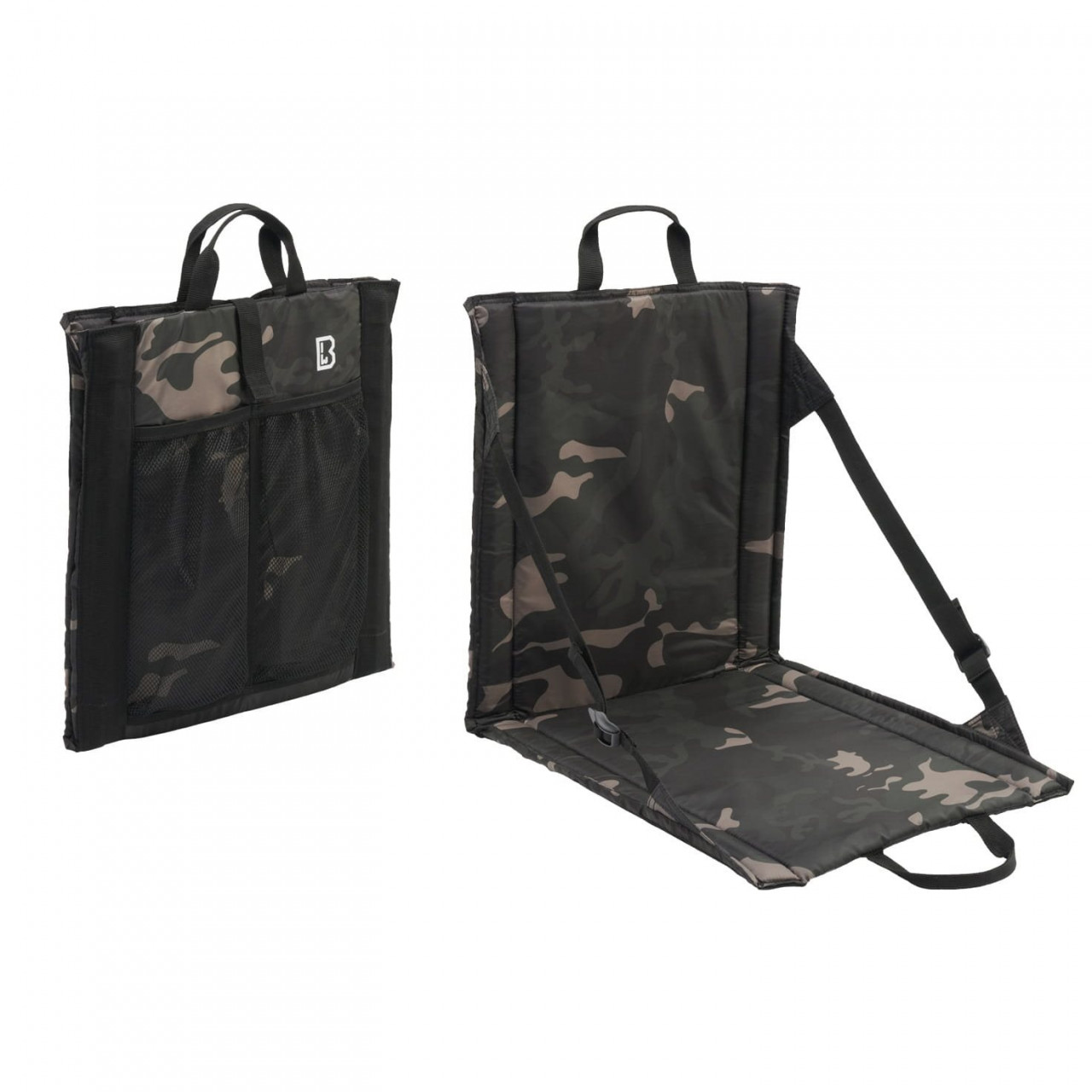 Podsedák FOLDABLE skladací DARK CAMO