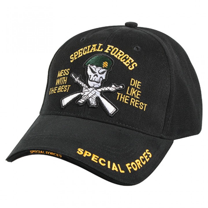 Čiapka DELUXE SPECIAL FORCES baseball ČIERNA