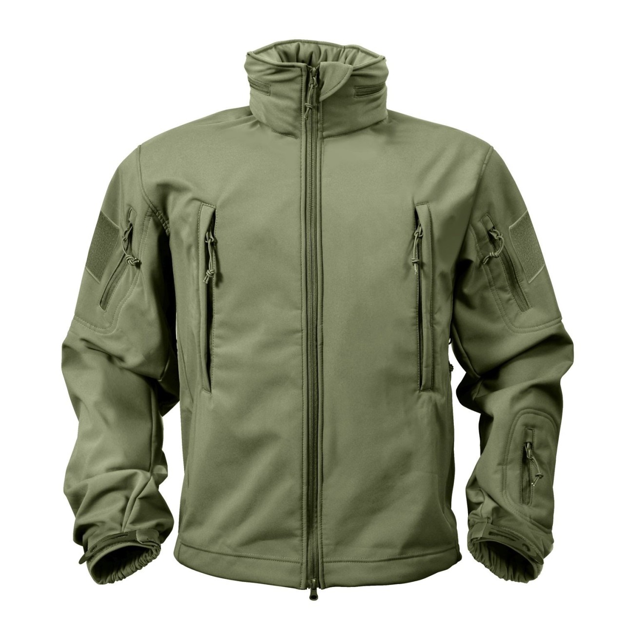 Bunda TACTICAL s kapucňou softshell OLIV