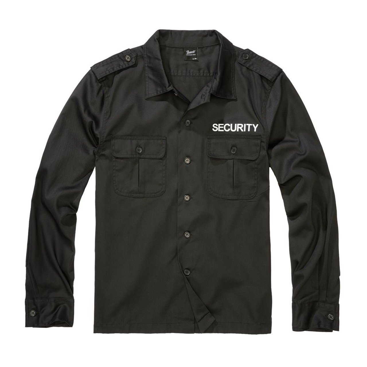 Košeľa US SECURITY dlhý rukáv ČIERNA