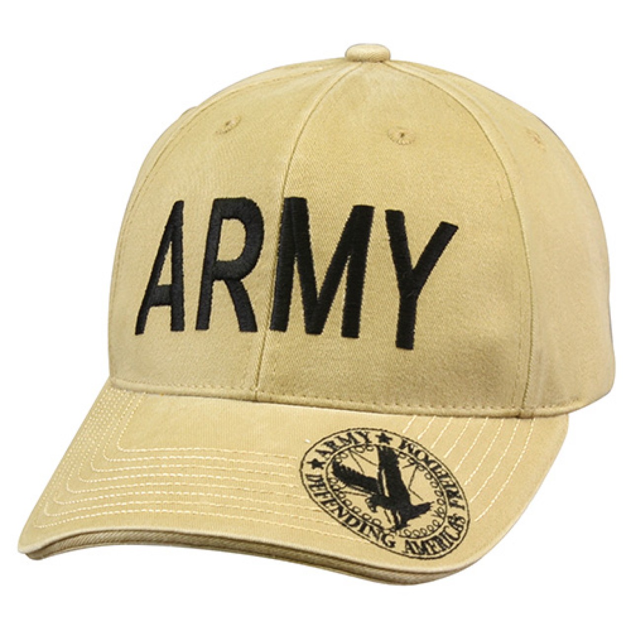 Čiapka baseball VINTAGE DELUXE ARMY KHAKI