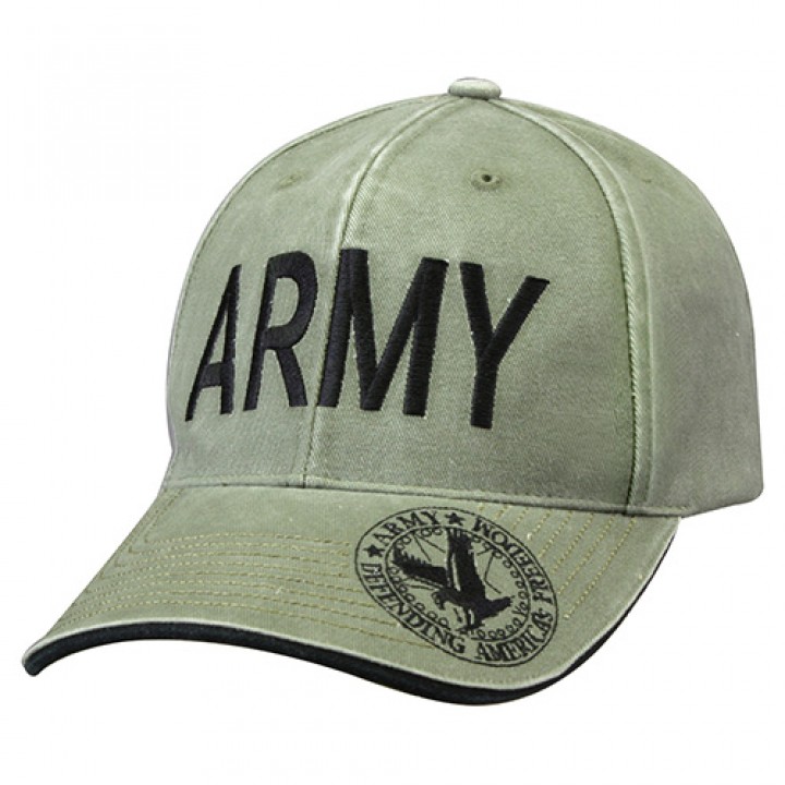 Čiapka baseball VINTAGE DELUXE ARMY OLIV