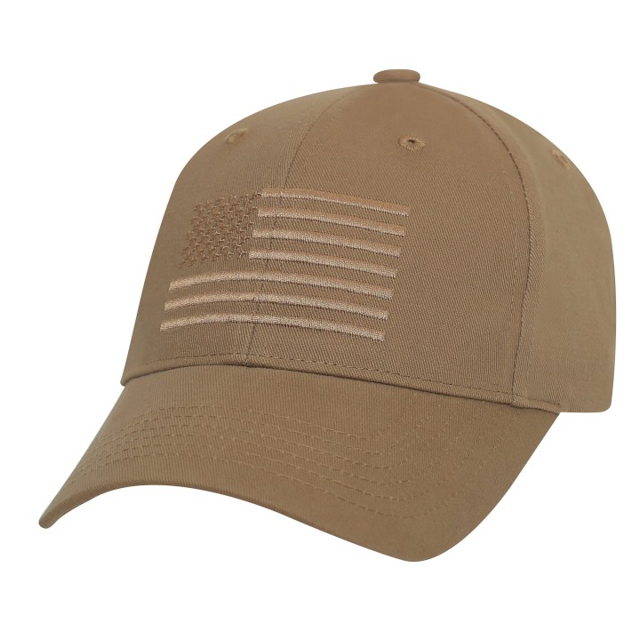 Čiapka US vlajka COYOTE BROWN