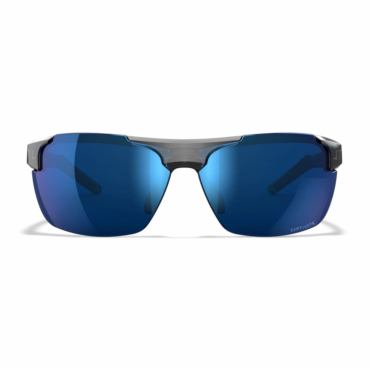 Okuliare strelecké WX PRIME CAPTIVATE™ SIVÝ rám POLARIZOVANÉ MODRÉ sklá