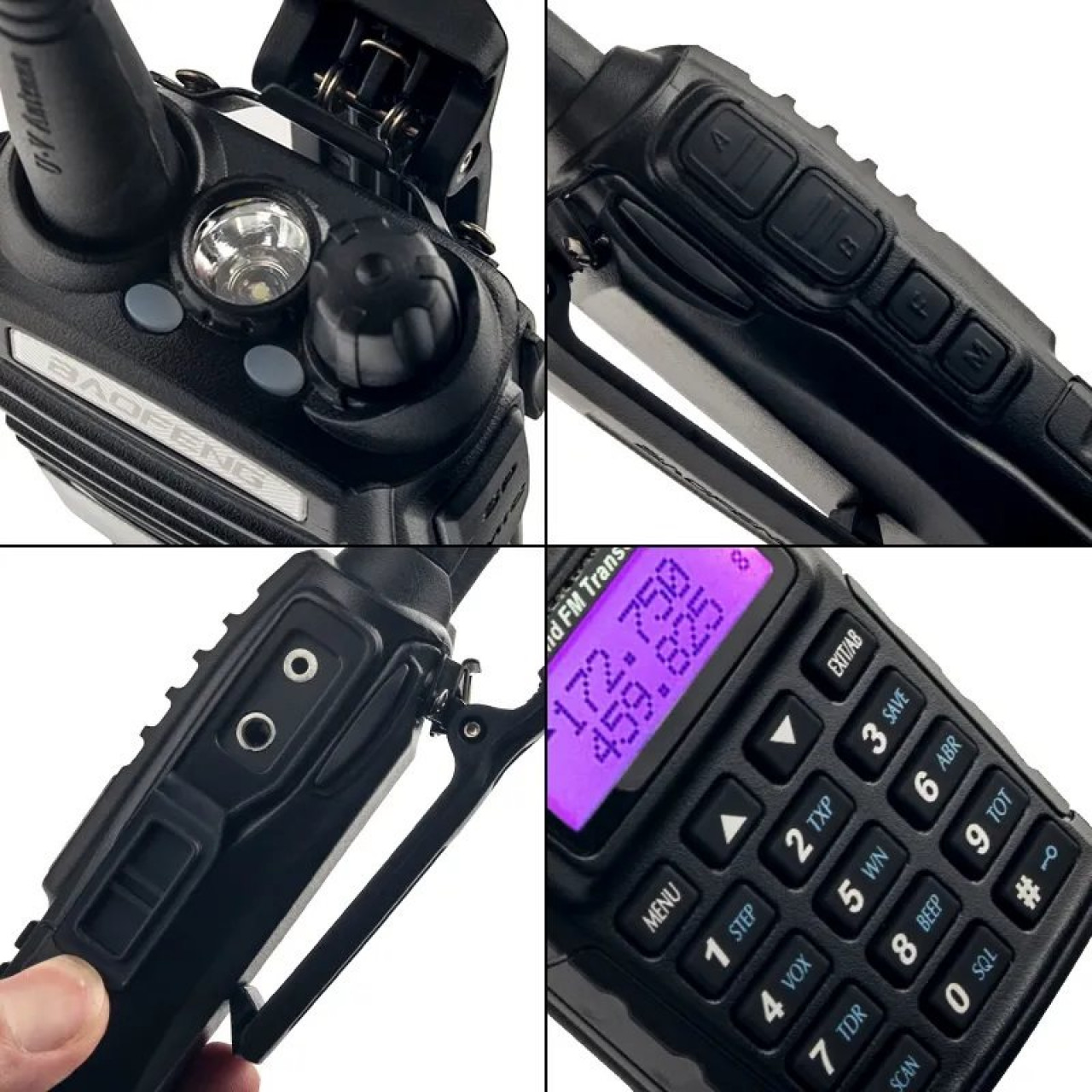 UV-82 HP 8W (UHF/VHF) ČIERNY rádiový vysielač