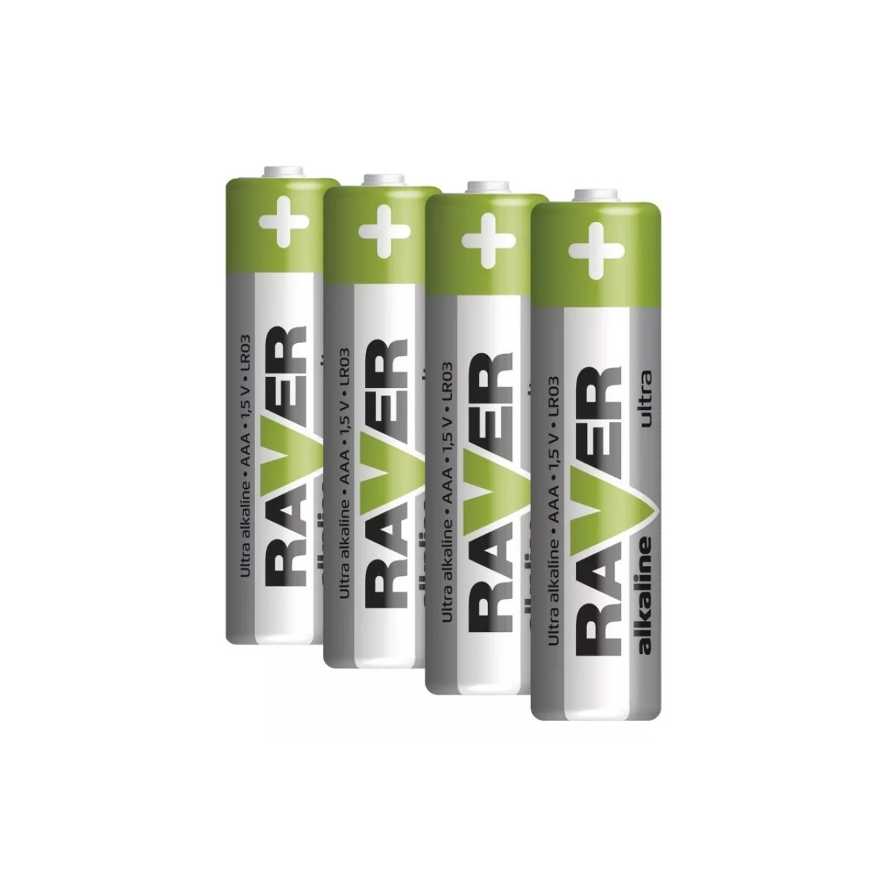 Batéria alkalická RAVER „mikrotužková“ 1,5V AAA / LR03 blister 4ks