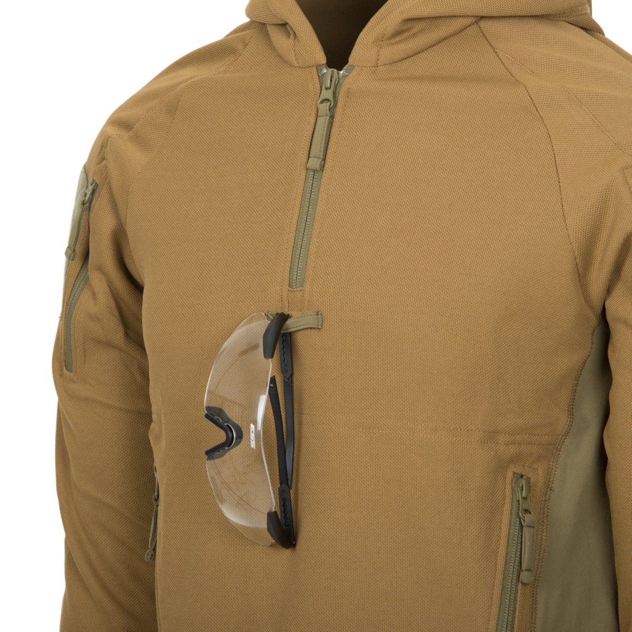 Mikina RANGE s kapuňou COYOTE/ADAPTIVE GREEN