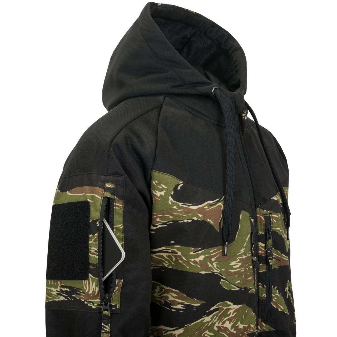 Mikina ROGUE HOODIE ČIERNA/TIGER STRIPE