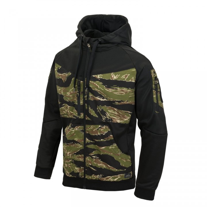 Mikina ROGUE HOODIE ČIERNA/TIGER STRIPE