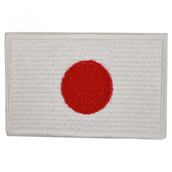 Nášivka vlajka JAPONSKÁ - FAREBNÁ