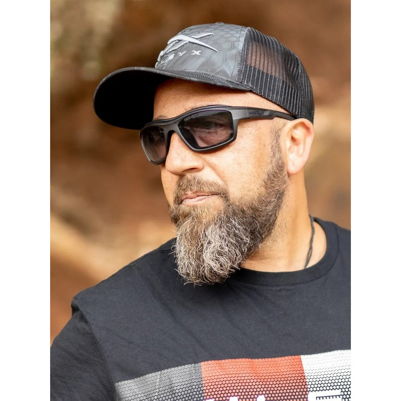 Okuliare strelecké WX OZONE CAPTIVATE™ ČIERNY rám Photochromic Grey