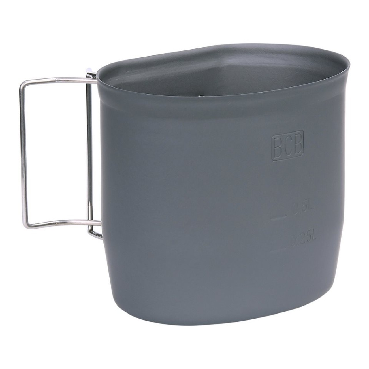 Pohár CRUSADER MKII alox 1000 ml SIVÝ