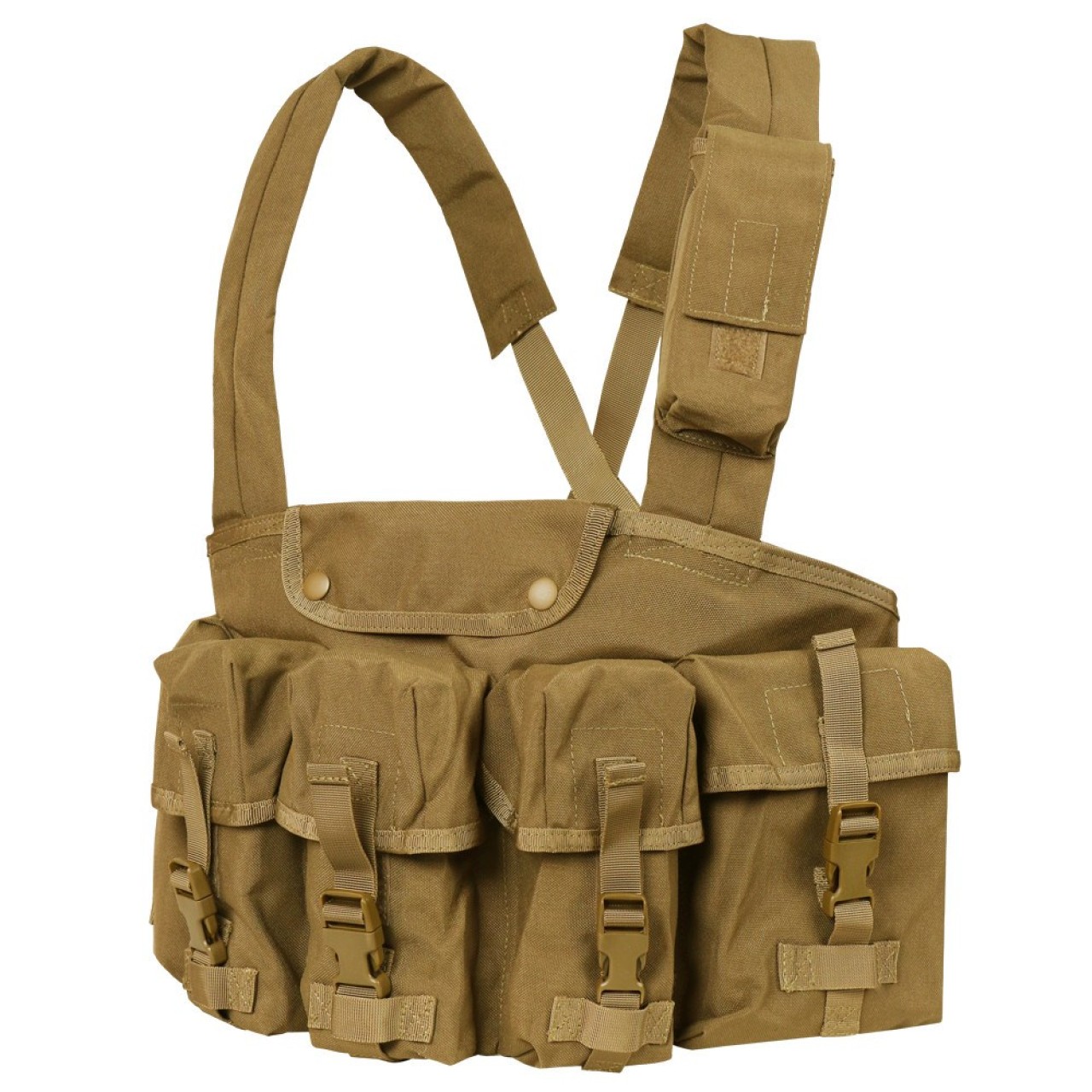 Vesta taktická CHEST RIG 7 vreciek COYOTE BROWN