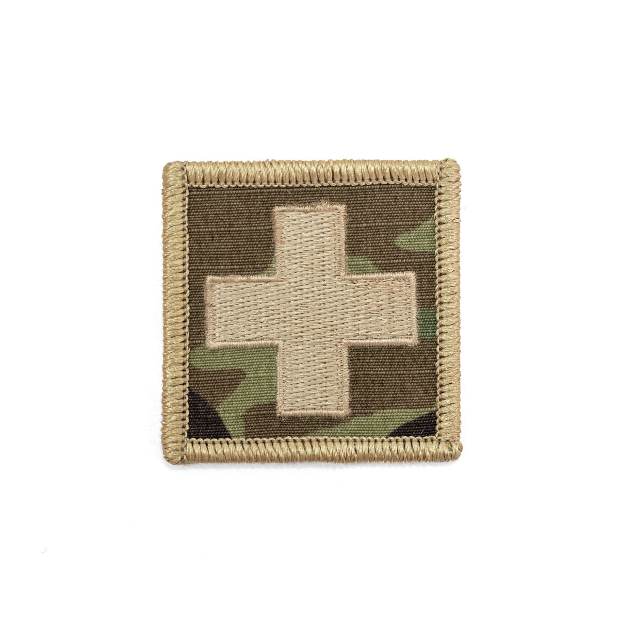 Nášivka zdravotník KRÍŽ velcro KHAKI-OCP okraj KHAKI