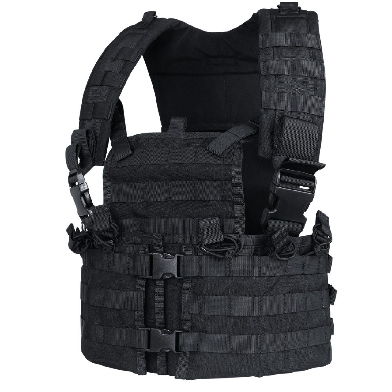 Vesta taktická MOLLE CHEST SET ČIERNA