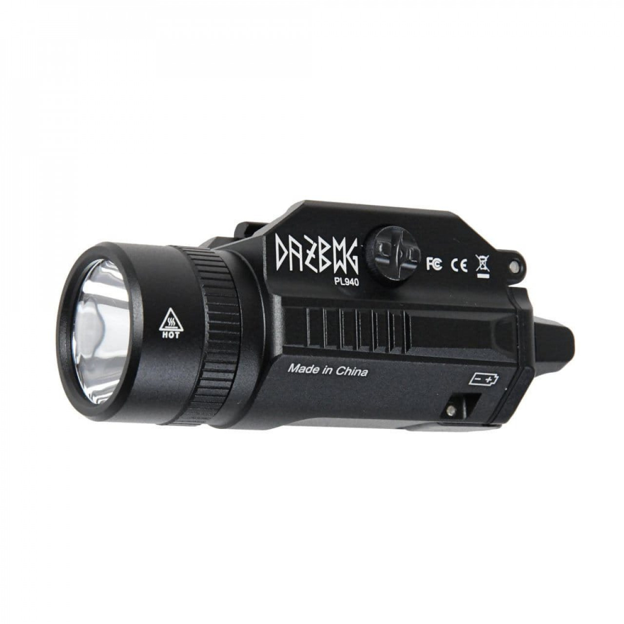 Svietidlo taktické PT01 na pištoľ ČIERNE