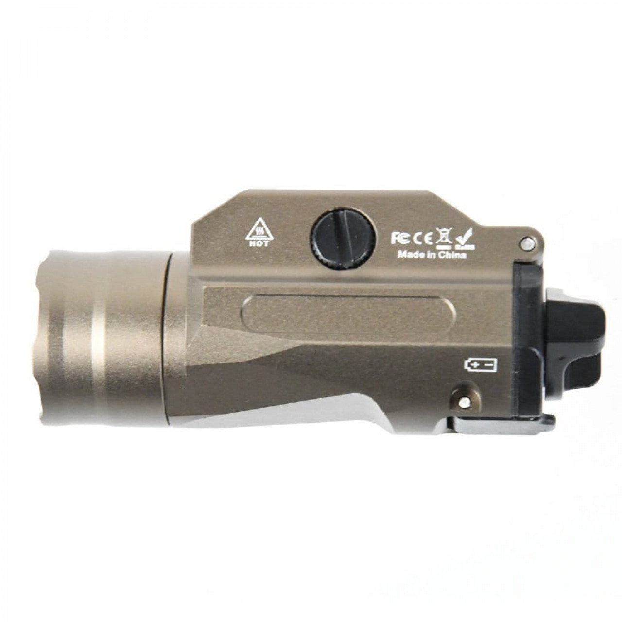 Svietidlo taktické PT02 na pištoli KHAKI