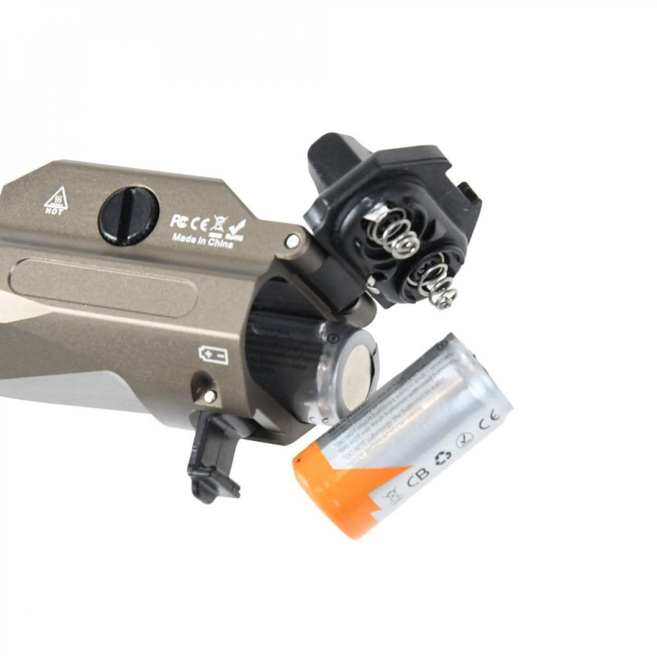 Svietidlo taktické PT02 na pištoli KHAKI