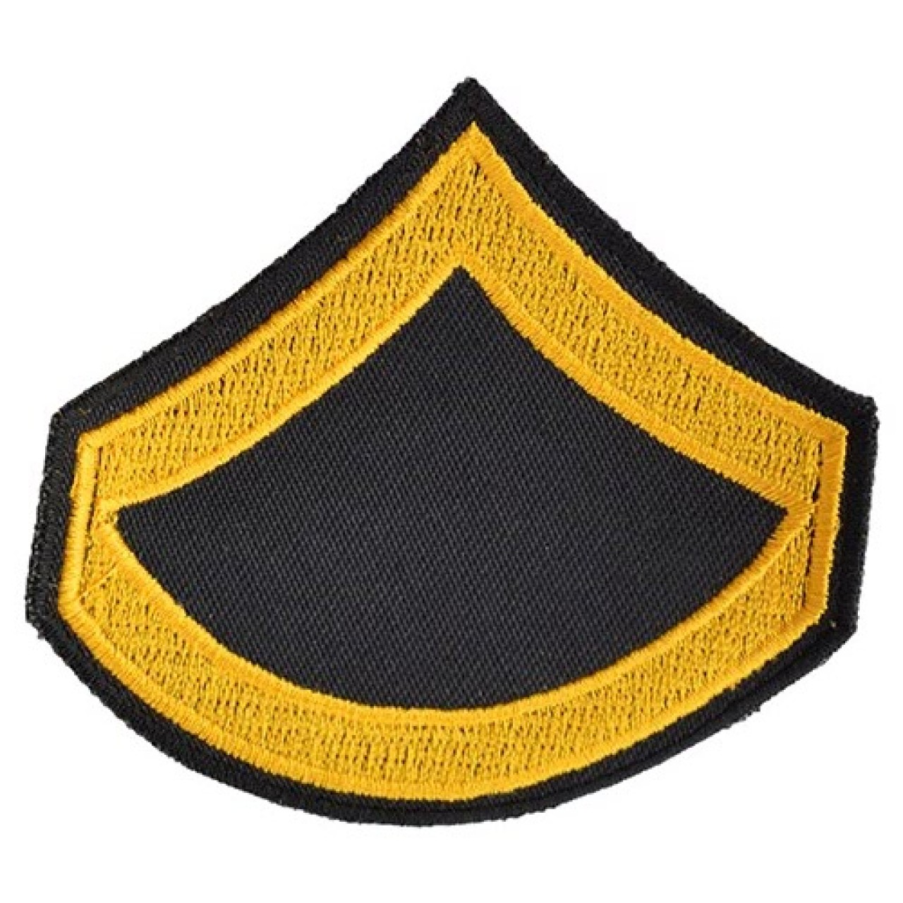 Nášivka US hodnosť PRIVATE FIRST CLASS - ZLATÁ