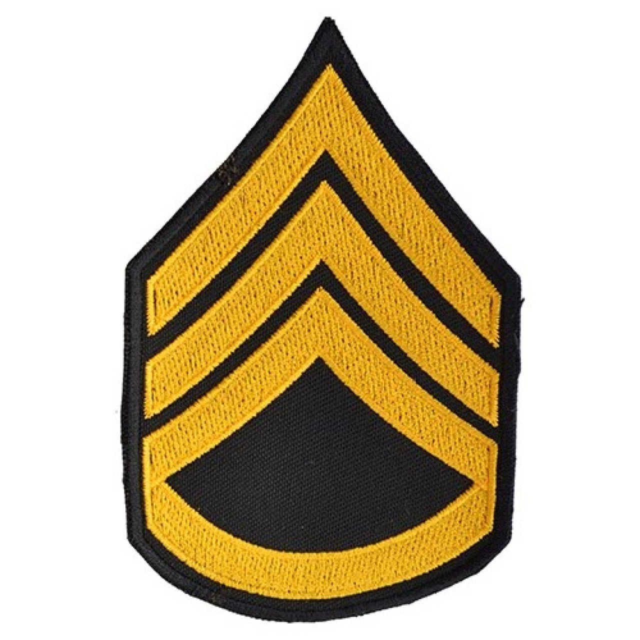 Nášivka US hodnosť STAFF SERGEANT - ZLATÁ