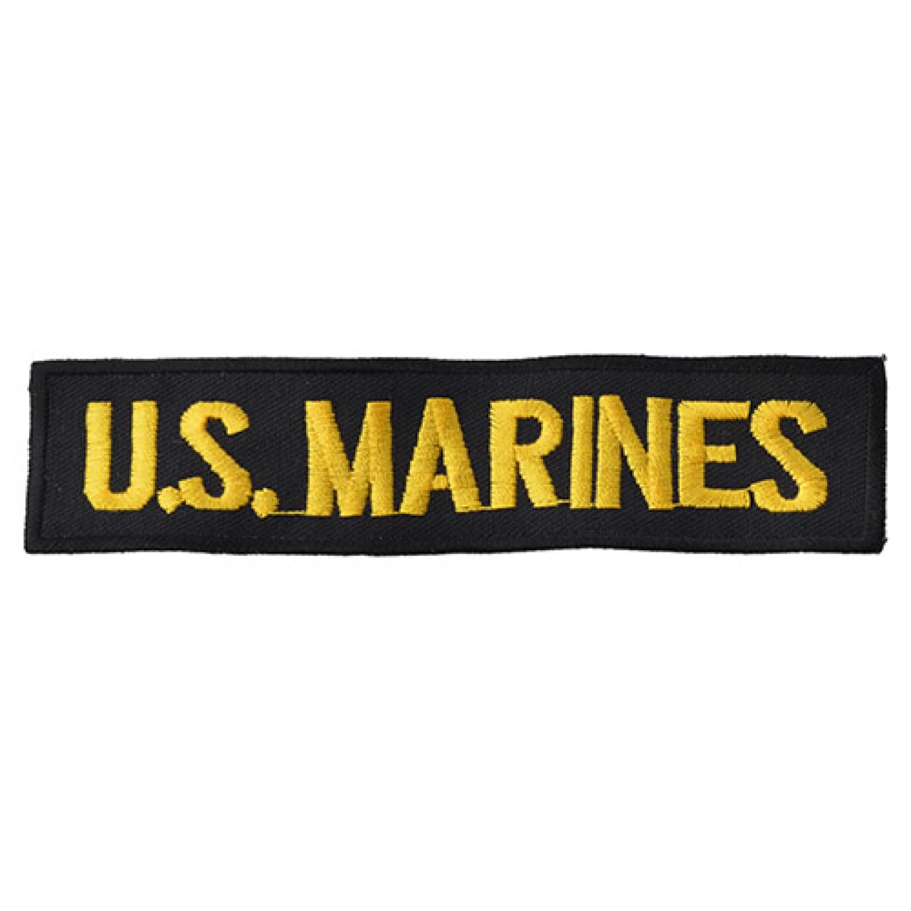Nášivka US MARINES - ČIERNA so žltou niťou
