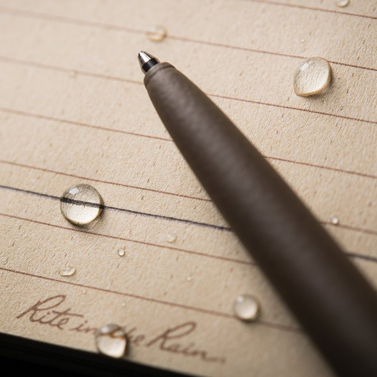 Pero RITE IN THE RAIN All-Weather ČIERNY atrament DARK EARTH