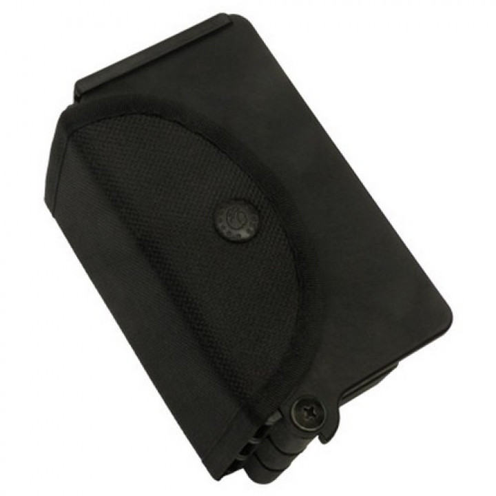 Puzdro s kovovým klipom na 9 ks textilných pút ČIERNE