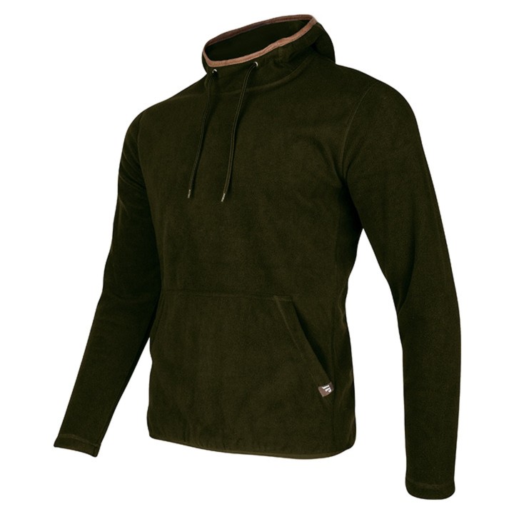 Mikina s kapucňou COUNTRY fleece DARK OLIVE