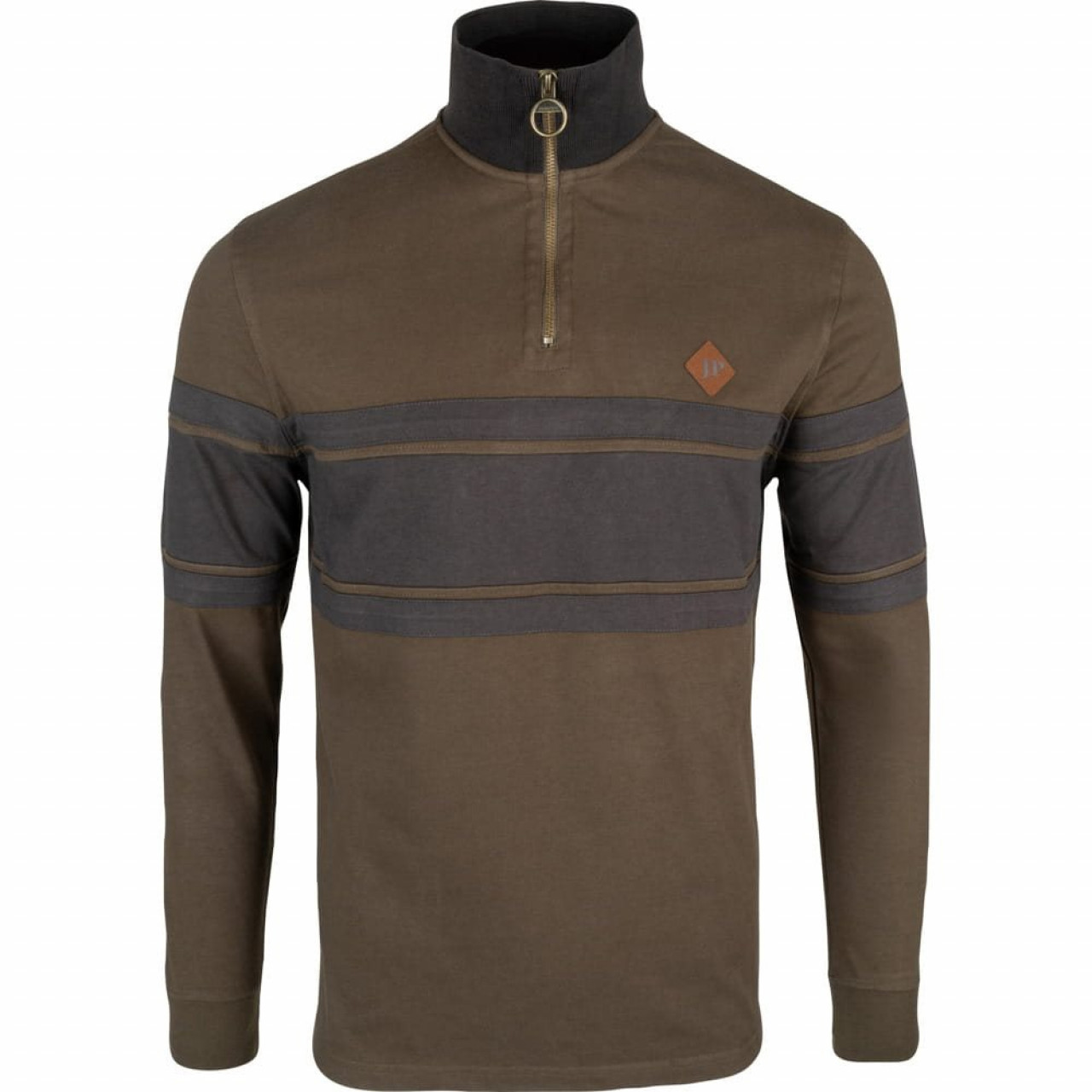 Mikina HALF ZIP CONTRAST ZELENÁ