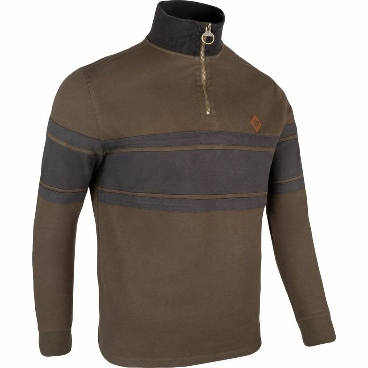 Mikina HALF ZIP CONTRAST ZELENÁ