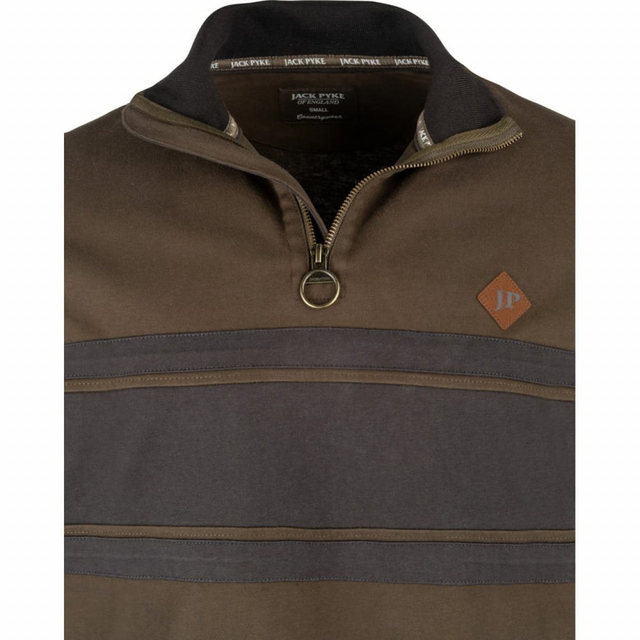 Mikina HALF ZIP CONTRAST ZELENÁ