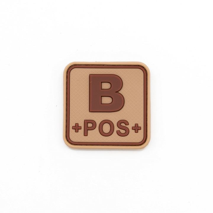 Nášivka KRV B+ POS plast velcro DESERT