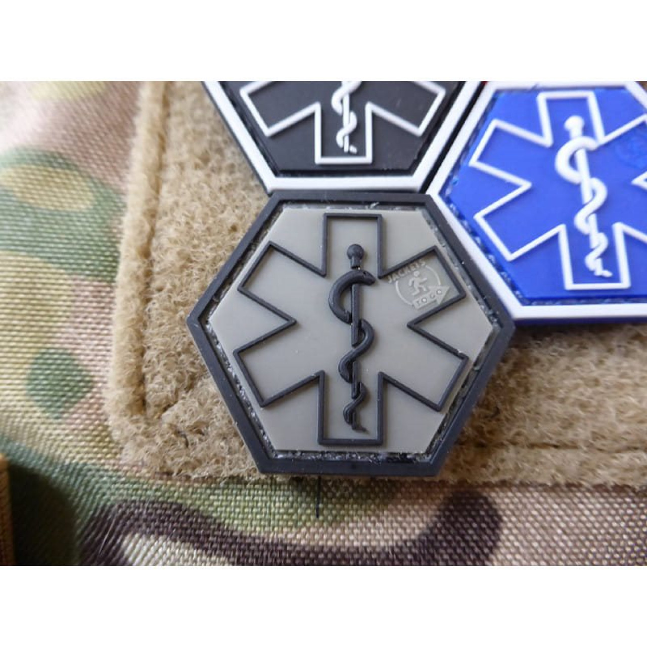 Nášivka plastová EMS so suchým zipsom RANGER GREEN