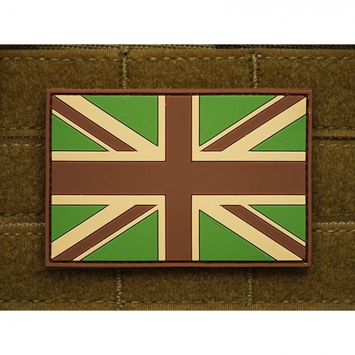 Nášivka vlajka VEĽKÁ BRITÁNIA plast velcro veľká MULTICAM