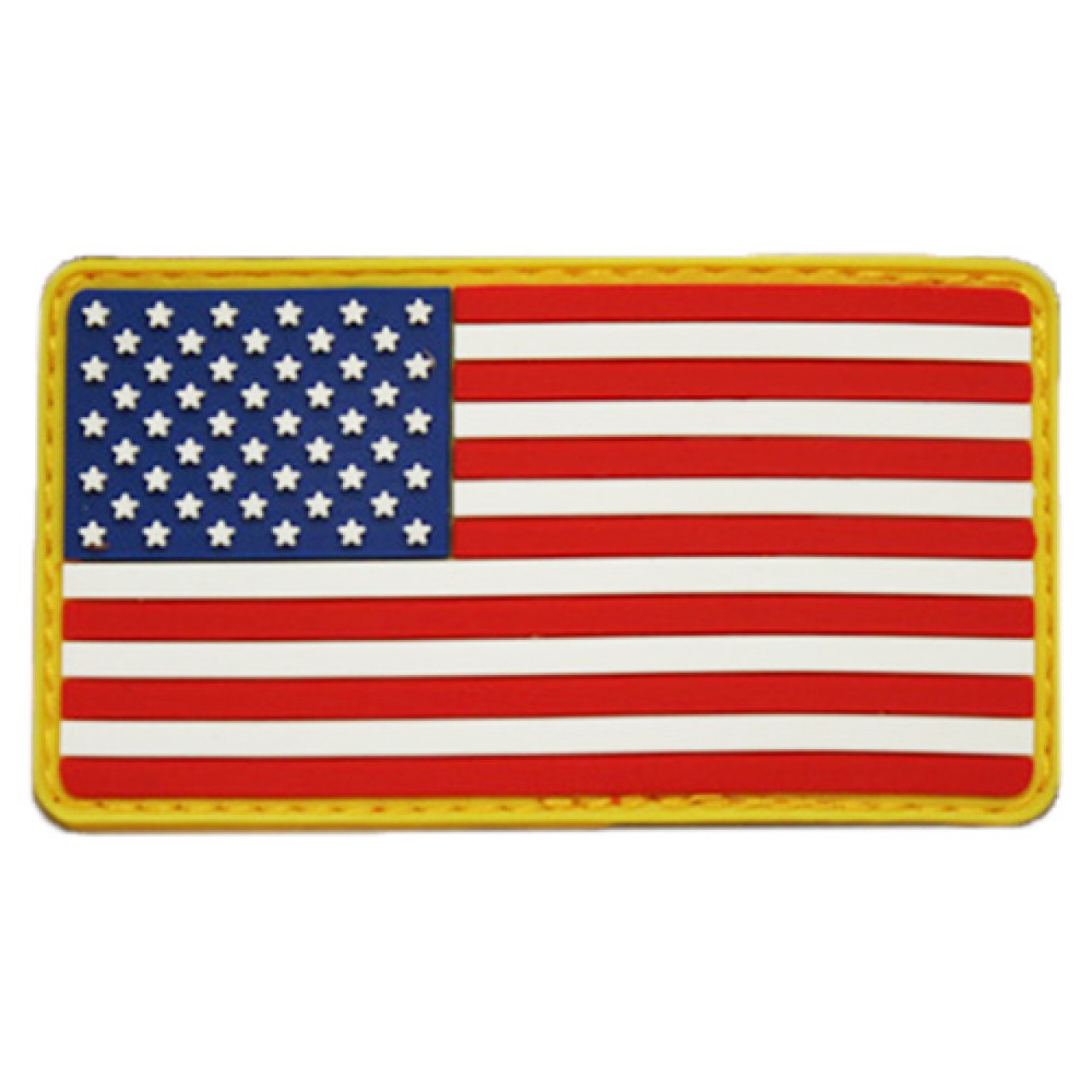 Nášivka vlajka USA plast farebná VELCRO