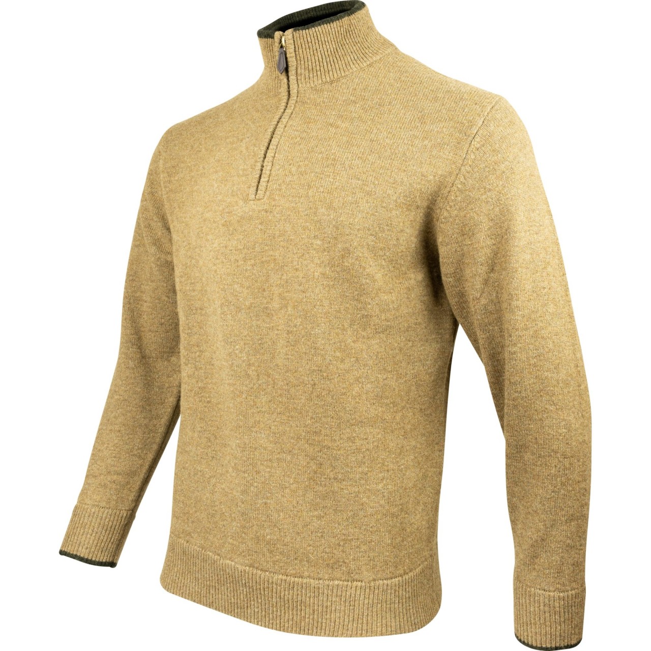 Sveter ASHCOMBE so zipsom jahňacia vlna BARLEY