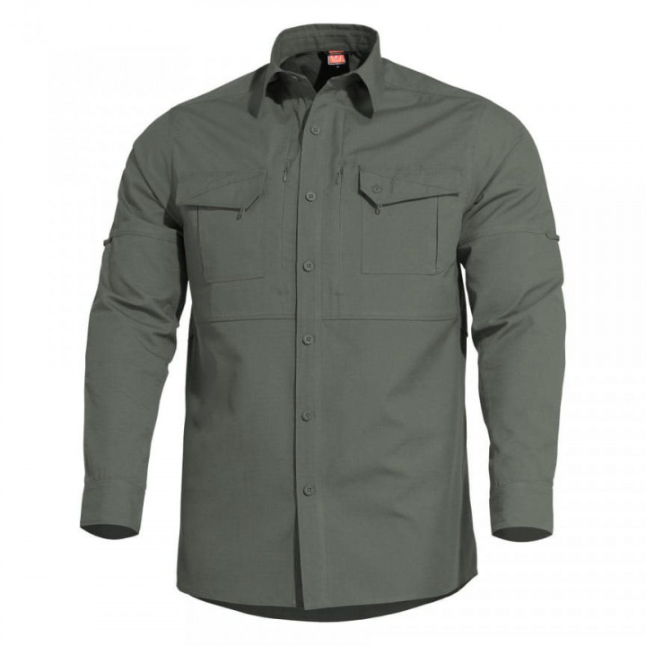 Košeľa taktická PLATO CAMO GREEN
