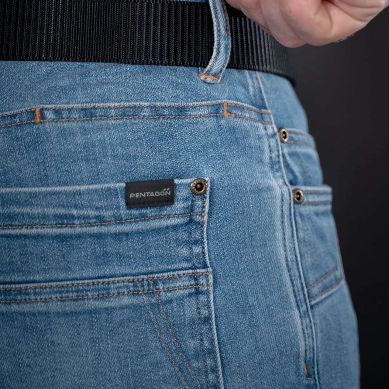 Nohavice taktické džínsové ROGUE Jeans LIGHT INDIGO BLUE